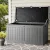 Gardeon 190L Lockable Outdoor Storage Box & Bench - Weather-Resistant Black Polypropylene, Easy Assembly, 136kg Capacity
