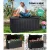Gardeon 270L Black Outdoor Storage Box - Lockable, Weather-Resistant Garden Bench, Durable Polypropylene, Easy Assembly