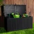 Gardeon 270L Black Outdoor Storage Box - Lockable, Weather-Resistant Garden Bench, Durable Polypropylene, Easy Assembly