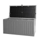 Gardeon Outdoor Storage Box 270L - Weather-Resistant, Lockable, Grey Bench & Tool Shed, Easy Assembly, 1-Year Warranty