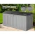 Gardeon Outdoor Storage Box 270L - Weather-Resistant, Lockable, Grey Bench & Tool Shed, Easy Assembly, 1-Year Warranty