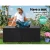 Gardeon 390L Outdoor Storage Box - Weather-Resistant Black Polypropylene Bench with Lockable Lid & Easy Assembly