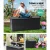 Gardeon 490L Lockable Outdoor Storage Box - Weather-Resistant Garden Bench & Tool Shed, Black, Easy Assembly