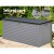 Gardeon 490L Lockable Outdoor Storage Box - Weather-Resistant PP, Bench Seat, Ideal for Tools & Toys, Black/Grey