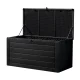 Gardeon 680L Lockable Outdoor Storage Box - Weather-Resistant Garden Bench, Durable Polypropylene, Black