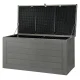Gardeon 680L Lockable Outdoor Storage Box & Garden Bench, Weather-Resistant, Black, Seats 2 Adults, Easy Assembly