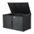 Gardeon Black Wicker Outdoor Storage Cabinet - 2-in-1 Deck Shed, 88 Gal Capacity, Steel Frame, UV & Weather Resistant