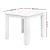 Gardeon Wooden Coffee Side Table - Eco-Friendly Hemlock, 44.6x44.6x40.5cm, Indoor/Outdoor Use, Smooth Edges, White