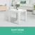 Gardeon Wooden Coffee Side Table - Eco-Friendly Hemlock, 44.6x44.6x40.5cm, Indoor/Outdoor Use, Smooth Edges, White