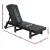 Gardeon Sun Lounge Beach Chair HDPE Adirondack Lounger 4-Position Adjustable Recliner with Wheels, Black, 194cm