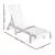 Gardeon Sun Lounge Beach Chair White HDPE Adirondack Lounger with Wheels, 4-Position Recline, 150kg Capacity, Outdoor