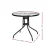 Gardeon Outdoor Steel Bar Table with Glass Top, Parasol Hole, 80cm Diameter - Elegant, Durable, Easy to Clean