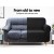 Artiss 3 Seater Sofa Cover, High Stretch Polar Fleece in Black, Machine Washable, All-Round Protection, Anti-Slip