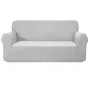 Artiss 3 Seater Sofa Cover Grey, High Stretch Polar Fleece Couch Protector, Anti-Slip, Machine Washable, Fits Most Sofas