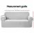 Artiss 3 Seater Sofa Cover Grey, High Stretch Polar Fleece Couch Protector, Anti-Slip, Machine Washable, Fits Most Sofas