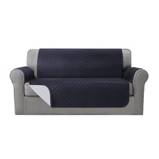 Artiss 3 Seater Sofa Cover Couch Protector, 100% Water Resistant, Dark Grey, Microfibre, Quilted, Anti-Slip, Washable