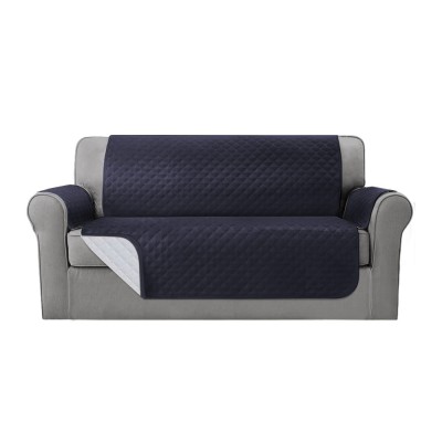 Artiss 3 Seater Sofa Cover Couch Protector, 100% Water Resistant, Dark Grey, Microfibre, Quilted, Anti-Slip, Washable