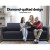 Artiss 3 Seater Sofa Cover Couch Protector, 100% Water Resistant, Dark Grey, Microfibre, Quilted, Anti-Slip, Washable