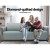 Artiss 3 Seater Sofa Cover, Grey - 100% Water Resistant, Diamond-Quilted, Microfibre, Anti-Slip, Machine Washable