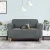 Artiss 2 Seater Stretch Sofa Cover Grey, Knitted Fabric, Machine Washable, All-Round Protection, Easy Fit
