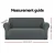 Artiss 3 Seater Sofa Cover Grey Stretch Knitted Fabric, Machine Washable, All-Round Protection, Anti-Slip Strips