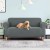 Artiss 3 Seater Sofa Cover Grey Stretch Knitted Fabric, Machine Washable, All-Round Protection, Anti-Slip Strips