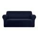 Artiss 3 Seater Sofa Cover Navy, Stretch Knitted Fabric, All-Round Protection, Anti-Slip, Machine Washable