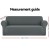 Artiss 4 Seater Sofa Cover Grey, Stretch Knitted Fabric, Machine Washable, Anti-Slip, Fits Most Couch Styles