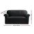 Artiss Black Velvet 2-Seater Sofa Cover - Stretchable, Anti-Slip, Machine Washable Crystal Velvet Couch Protector