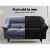Artiss Black Velvet 2-Seater Sofa Cover - Stretchable, Anti-Slip, Machine Washable Crystal Velvet Couch Protector