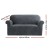 Artiss 2-Seater Velvet Sofa Cover - Stretchable, Anti-Slip, Machine Washable, Grey - Crystal Velvet Protection