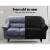 Artiss Velvet Sofa Cover, 3-Seater, Black - Stretchable, Anti-Slip, Machine Washable for All-Around Protection