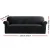 Artiss 4-Seater Velvet Sofa Cover - Black, Stretchable, Anti-Slip, Machine Washable, Soft Crystal Velvet Protection