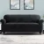 Artiss 4-Seater Velvet Sofa Cover - Black, Stretchable, Anti-Slip, Machine Washable, Soft Crystal Velvet Protection