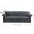 Artiss 4-Seater Velvet Sofa Cover - Stretchable, Anti-Slip, Machine Washable, Grey Crystal Velvet, 230-300cm Protection