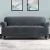 Artiss 4-Seater Velvet Sofa Cover - Stretchable, Anti-Slip, Machine Washable, Grey Crystal Velvet, 230-300cm Protection