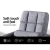Artiss Adjustable Floor Lounge Sofa Bed, Linen Fabric, Grey, 49x58x71cm, Versatile Swivel Design with Bonus Pillow
