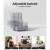 Artiss Adjustable Floor Lounge Sofa Bed, Linen Fabric, Grey, 49x58x71cm, Versatile Swivel Design with Bonus Pillow