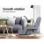 Artiss Adjustable Floor Lounge Sofa Bed, Linen Fabric, Grey, 49x58x71cm, Versatile Swivel Design with Bonus Pillow