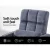 Artiss Floor Lounge Sofa Bed, Linen & Deluxe Flocking Fabric, Charcoal, 49x58x71cm, Adjustable, Swivel, Portable