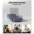 Artiss Floor Lounge Sofa Bed, Linen & Deluxe Flocking Fabric, Charcoal, 49x58x71cm, Adjustable, Swivel, Portable
