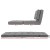 Artiss Adjustable Floor Lounge Sofa Bed - Grey Linen, 180cm, Steel Frame, Foldable, 5 Angles, Removable Cover