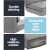 Artiss Adjustable Floor Lounge Sofa Bed - Grey Linen, 180cm, Steel Frame, Foldable, 5 Angles, Removable Cover