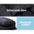 Artiss Charcoal 2-Seater Floor Lounge Sofa Bed with Adjustable Positions, Suede Fabric, Steel Frame, and Pillows