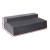 Giselle Bedding Double Grey Foldable Mattress - Velvet Fabric, High-Density Foam, Washable Cover, 180x122x12cm