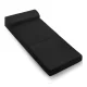 Giselle Bedding Black Foldable Mattress - Convertible Foam Bed/Sofa, Breathable Air Mesh, 180x70x24cm, Washable Cover
