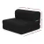 Giselle Bedding Black Foldable Mattress - Convertible Foam Bed/Sofa, Breathable Air Mesh, 180x70x24cm, Washable Cover