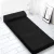 Giselle Bedding Black Foldable Mattress - Convertible Foam Bed/Sofa, Breathable Air Mesh, 180x70x24cm, Washable Cover