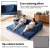 Artiss 3-in-1 Convertible Sofa Bed - Velvet, High-Density Foam, Non-Slip Base, 300KG Capacity, Curved Couch, Blue