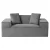 Artiss 2 Seater Corduroy Loveseat Sofa Bed - No Assembly, High-Density Foam, Pocket Spring, Grey, Bonus Cushions